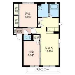 SHM アレグリーア田中 A【2階】の間取り