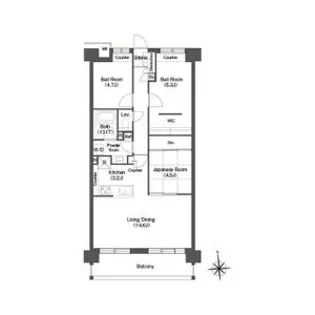 コンフォリア高島平【3階】の間取り