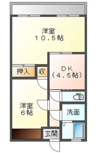 マルワハイツ【2階】の間取り