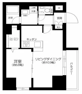 CREVISTA元浅草【4階】の間取り