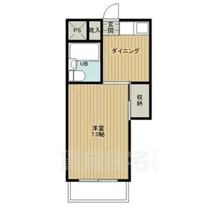 第33マンション【1階】の間取り