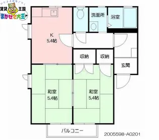 It’s FACE【2階】の間取り