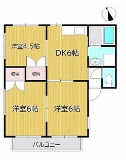 キャッスル豊成【2階】の間取り