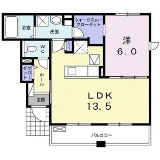ジュネス D【1階】の間取り