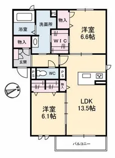 ラフィーネ祇園【2階】の間取り