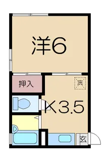 長浦ロイヤルハイツ【1階】の間取り
