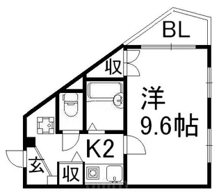 ディアリオ大宮【2階】の間取り