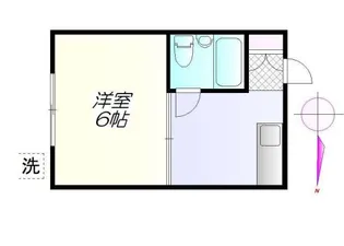 アルカディア弦巻【1階】の間取り