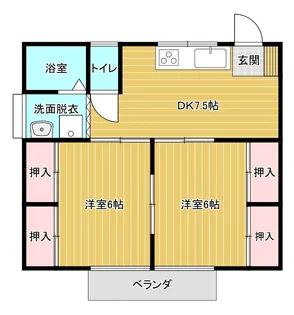 koedo court D【1階】の間取り