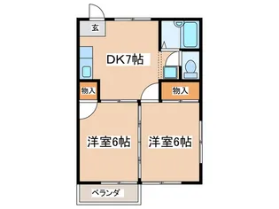 パ-クヒルズ【2階】の間取り