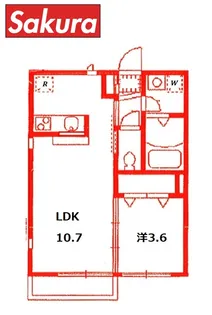 シェソワ【1階】の間取り
