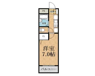 ミーレ学園前【3階】の間取り