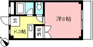 プリムラハイツ(新町)【2階】の間取り