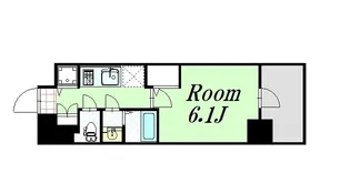 エスリード松屋町SOUTH【6階】の間取り