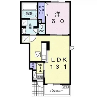 サンリットB【1階】の間取り