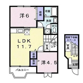 リーヴァ・カーサ ONE【2階】の間取り