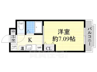 グランメール東淀川【3階】の間取り