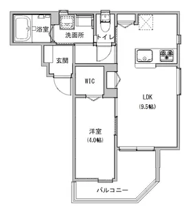 リバレイン【1階】の間取り