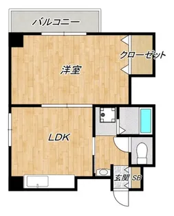 ハイコート長堀【4階】の間取り