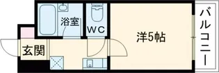 コーポひろおか【5階】の間取り