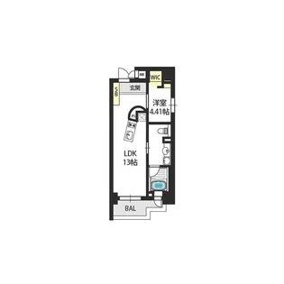 Bee-parQ扇町【6階】の間取り