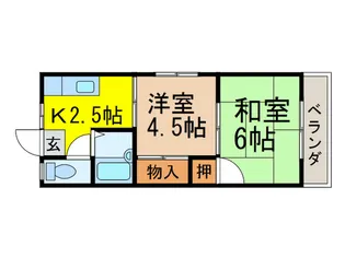 大泉パールハイツ【2階】の間取り