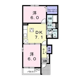 アストライア【1階】の間取り