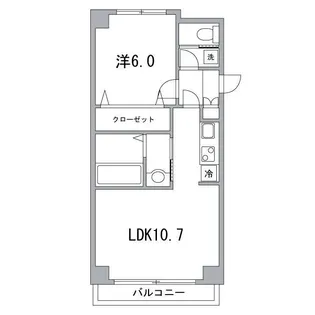 ルーブル白金(ルーブルシロカネ)【1階】の間取り