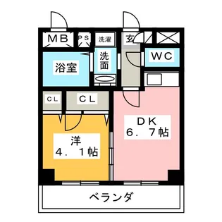 リバヴィラージュ【3階】の間取り