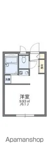 レオパレス日置荘【1階】の間取り