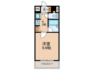 CityLifeクラウンハイム長堀通【7階】の間取り