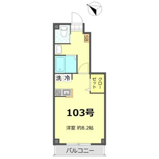エステ阿佐ヶ谷【1階】の間取り