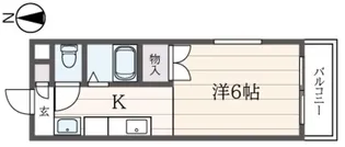 ビラージュオオクラ93【2階】の間取り
