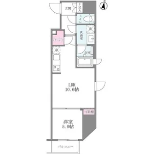 シーズンフラッツ梅田北【7階】の間取り