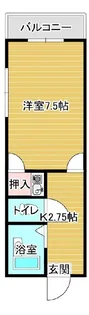 レオパレス今治【2階】の間取り