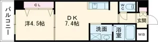 リアライズ深井駅前【9階】の間取り