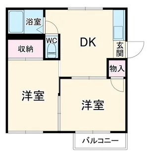 サニーハイツ【2階】の間取り