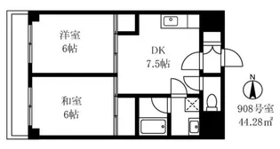 ハイツオーエド【12階】の間取り