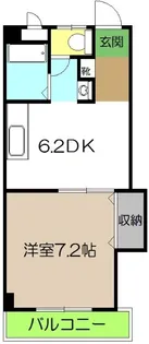 アルファイン高知【3階】の間取り
