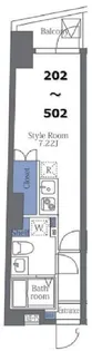 プライムブリズ笹塚【5階】の間取り