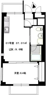 b’CASA南砂【2階】の間取り