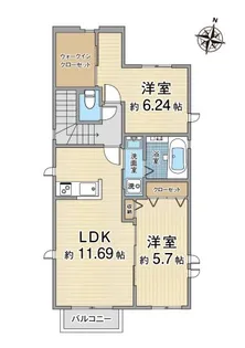 ブランコート【2階】の間取り