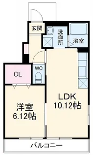 ルーツ22番館【1階】の間取り