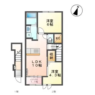 グローリア【2階】の間取り