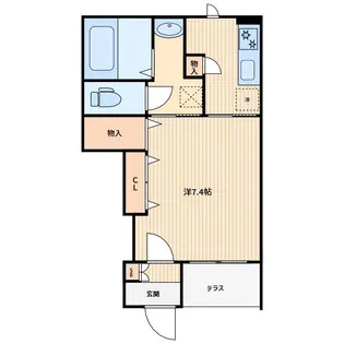 トワール【1階】の間取り