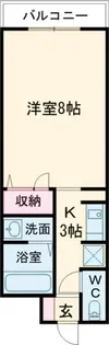 リバーサイド豊栄【1階】の間取り