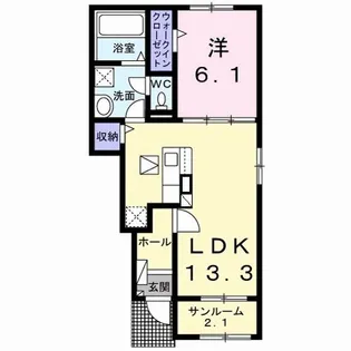 メゾン・ド・アン IV【1階】の間取り
