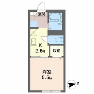 フレグランス山王台【1階】の間取り