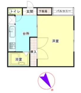 スターハイム十条【3階】の間取り