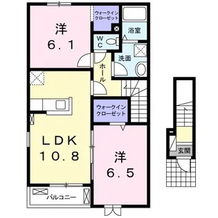 ロリエ A【2階】の間取り